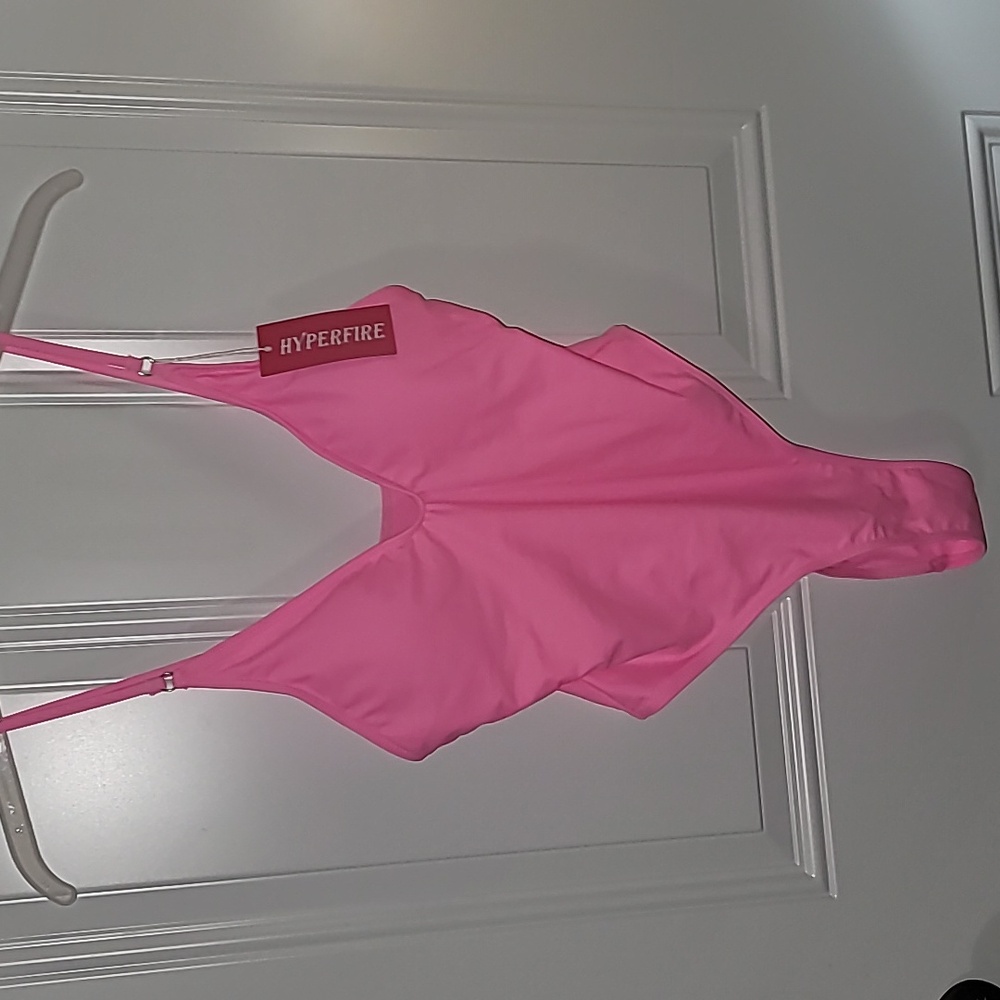 Vibrant Pink Women's One-Piece Swimsuit - Picture 4 of 9